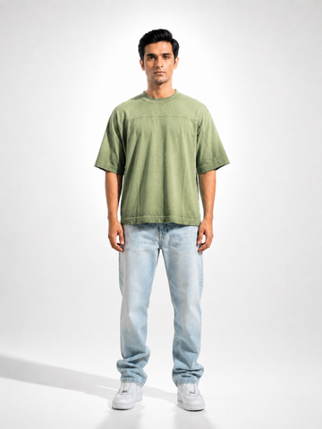 THE PALETTE — Sage Green | Boxy Fit Oversized Tee