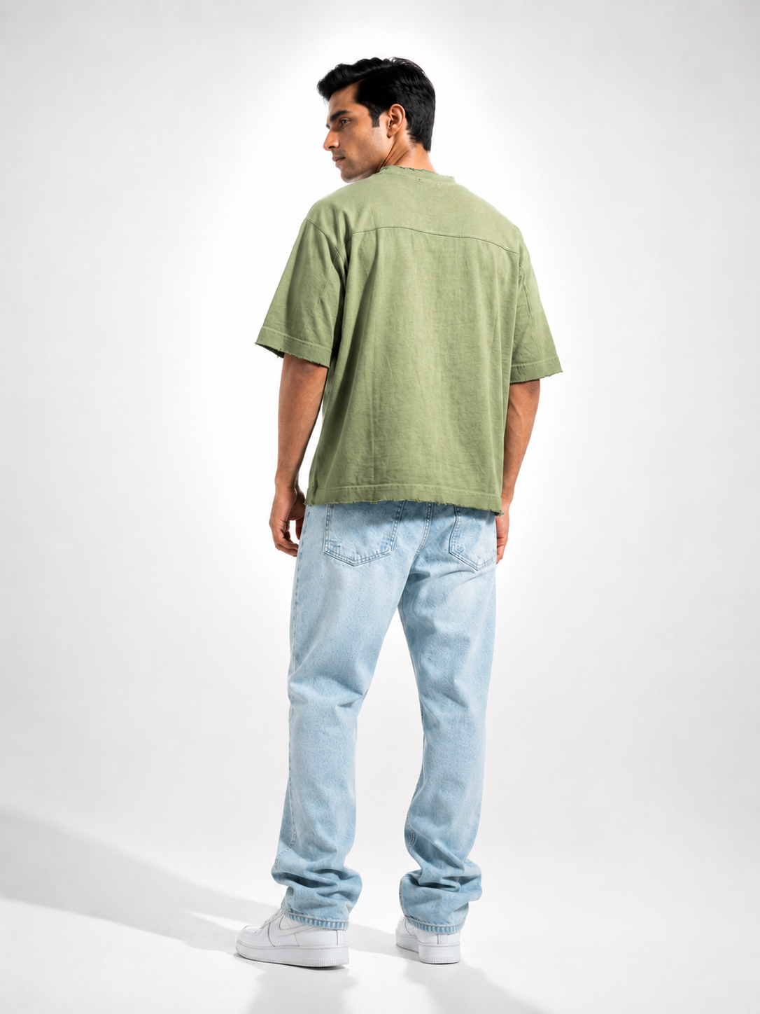 THE PALETTE — Sage Green | Boxy Fit Oversized Tee