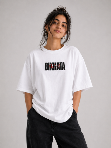 Sada-e-Aman Boxy Fit T-Shirt 100% Cotton Streetwear Graphic Peace Print Oversized Tee Unisex